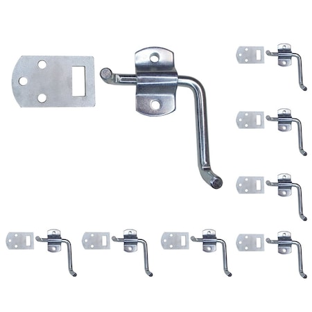 Tie 4 Safe Corner Side Gate Stake Bed Latches Set for Stake Trucks & Utility Trailer, 8PK A10731-8